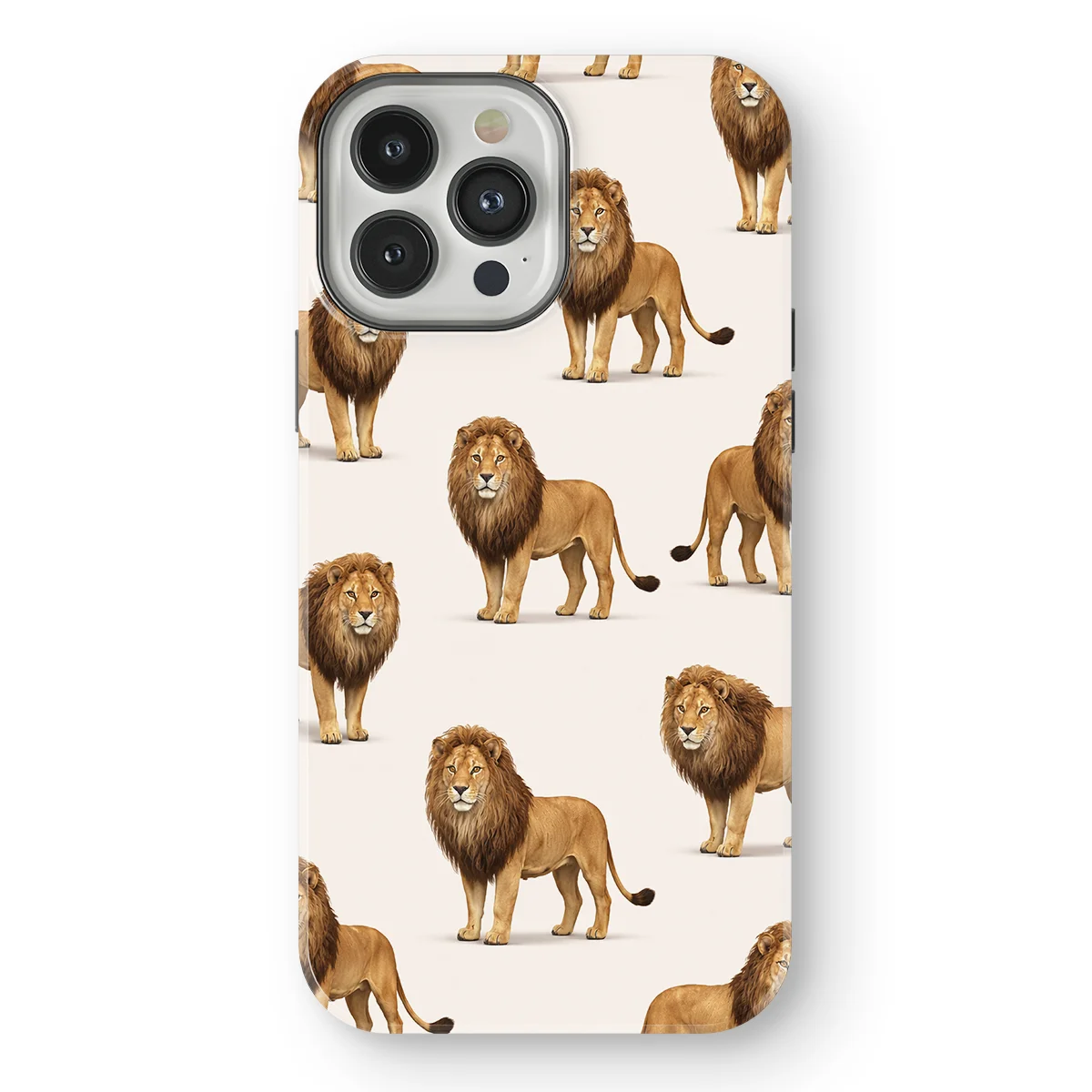 Safari - Leeuw - White/Yellow case for iPhone 13 Pro - Image 1
