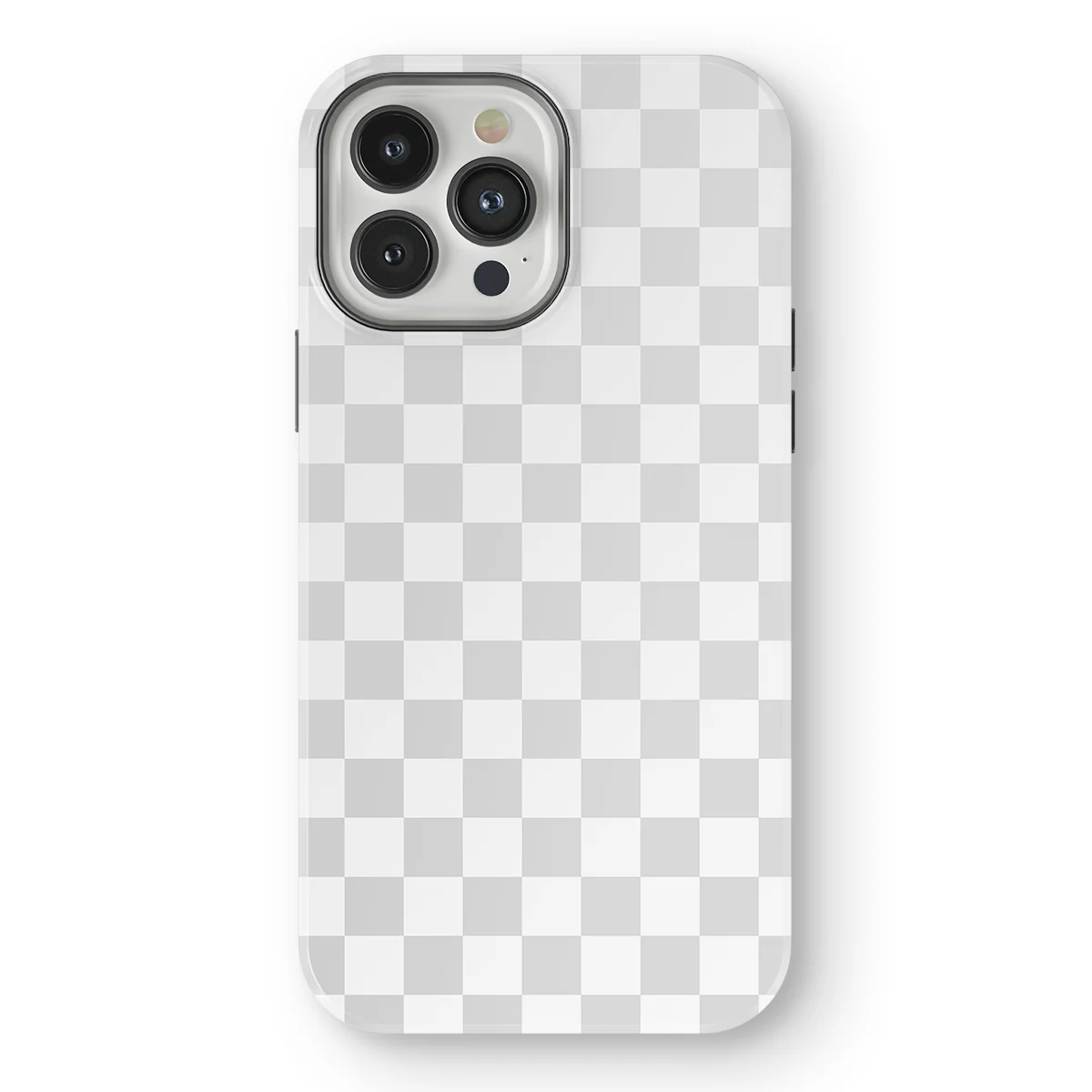 Tiny Squares - Ivory Squares - White/Grey case for iPhone 13 Pro - Image 1