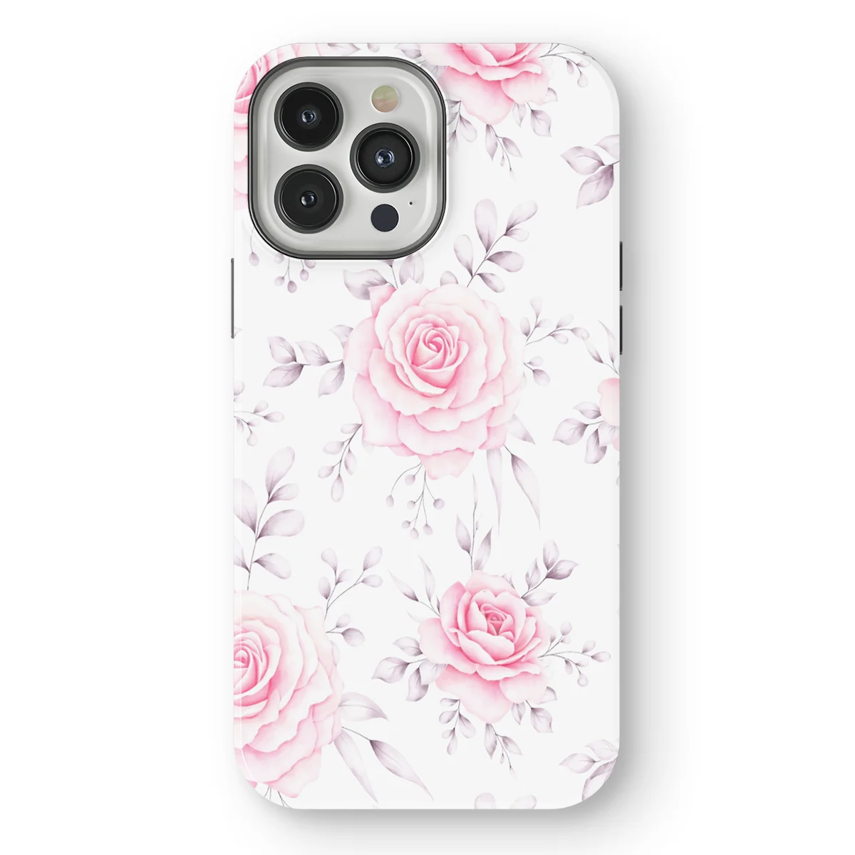 Watercolor Flowers - Rose Romance - Pink/Multicolor case for iPhone 13 Pro - Image 1