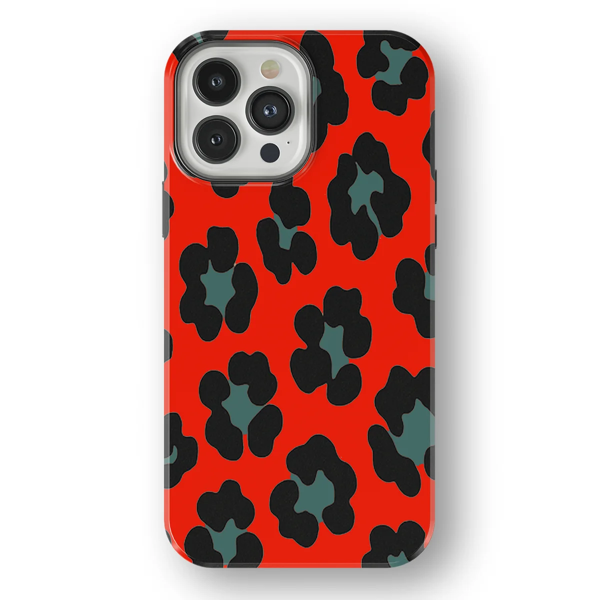 Animals - Jungle Blaze - Red/Blue case for iPhone 13 Pro Max - Image 1