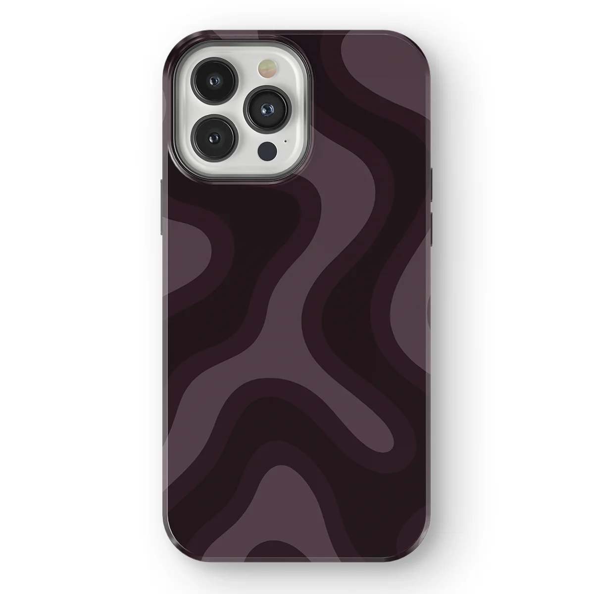 Curvy Lines - Aubergine Fade - Purple/Pink case for iPhone 13 Pro Max - Image 1