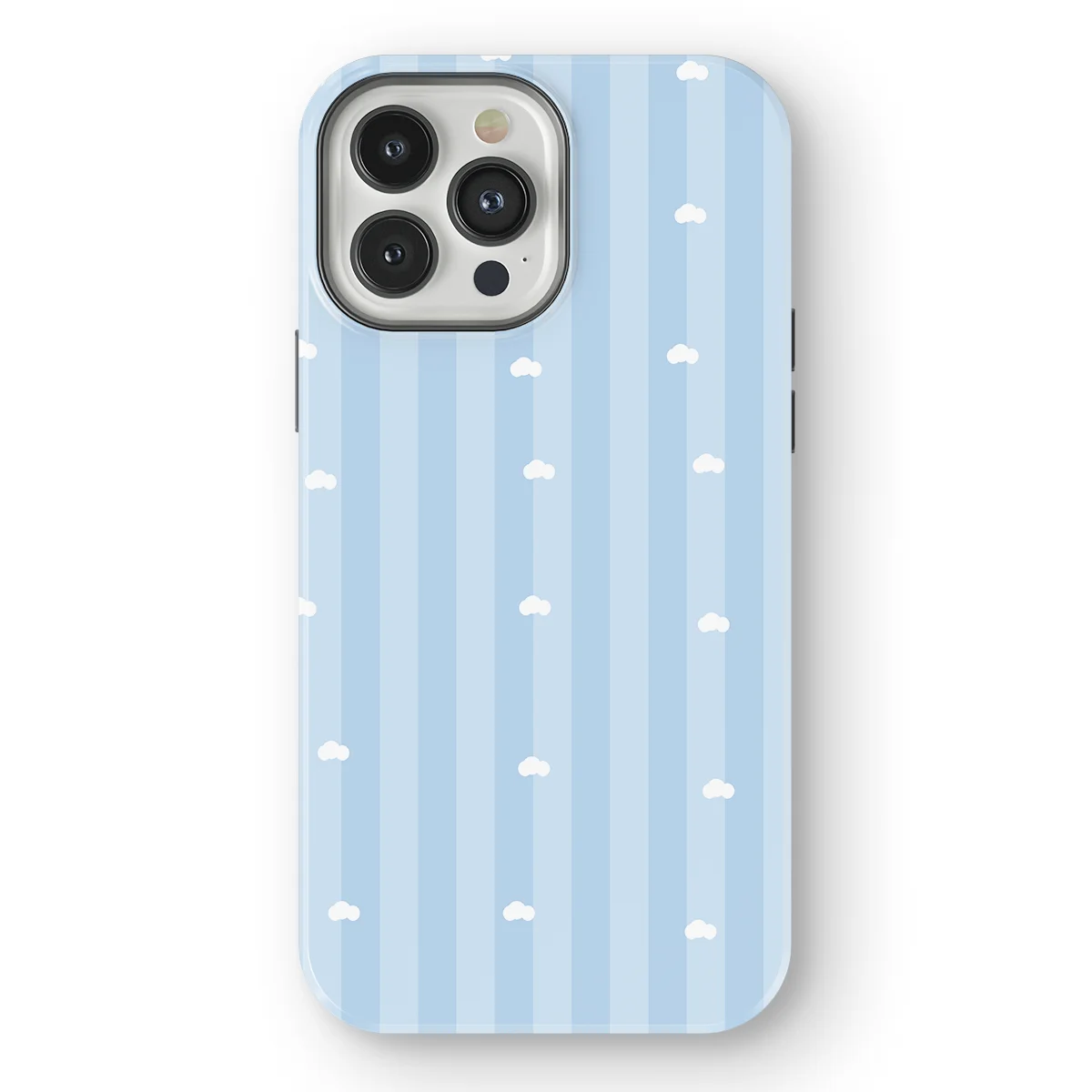 Happy Stripes - Cotton Sky - Blue case for iPhone 13 Pro Max - Image 1