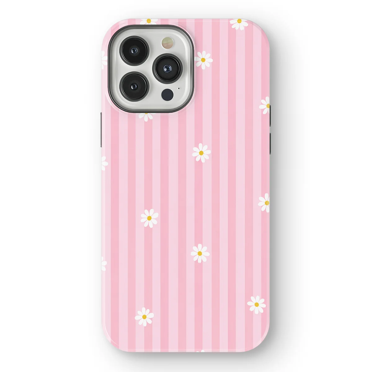 Happy Stripes - Daisy Blush - Pink case for iPhone 13 Pro Max - Image 1