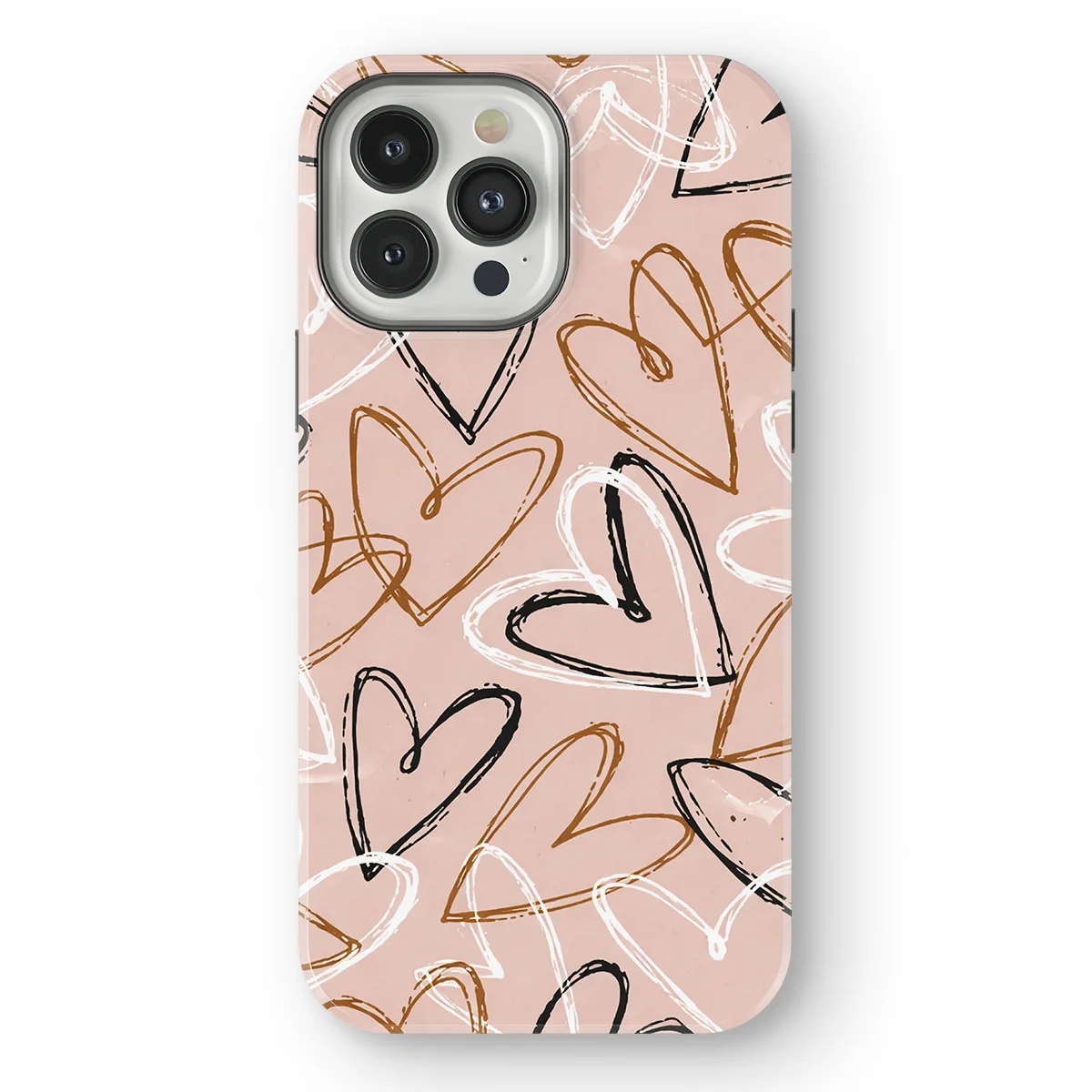 Little Love - Artful Hearts - Pink/Multicolor case for iPhone 13 Pro Max - Image 1