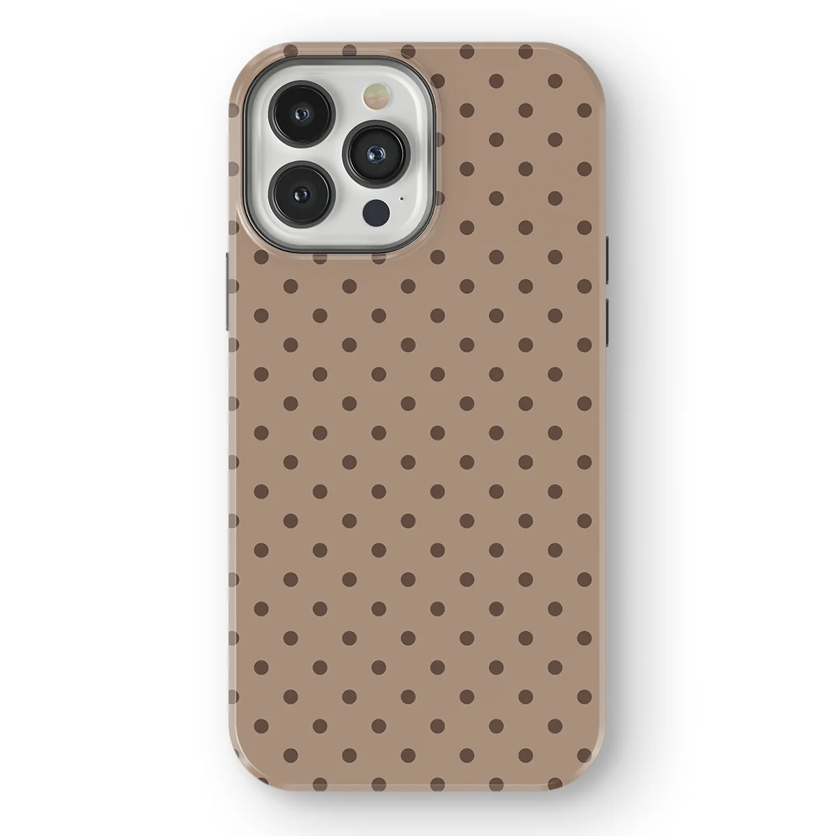 Polka Dots - Sandstone Dots - Brown/Brown case for iPhone 13 Pro Max - Image 1