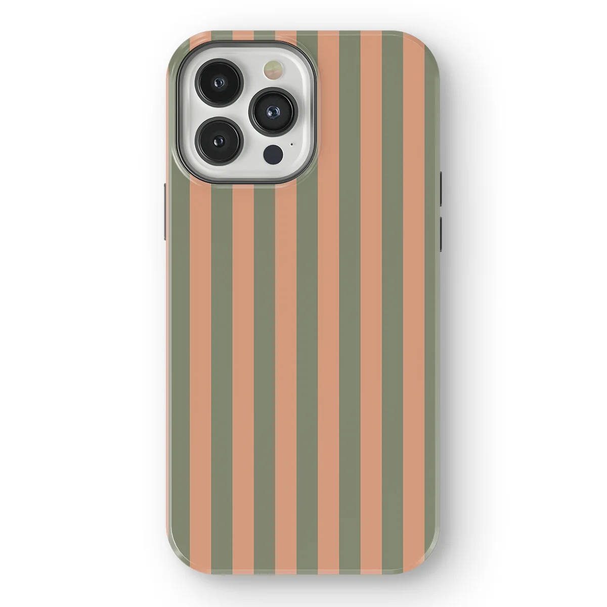 Stripes - Sweet Sage - Green/Pink/Multicolor case for iPhone 13 Pro Max - Image 1