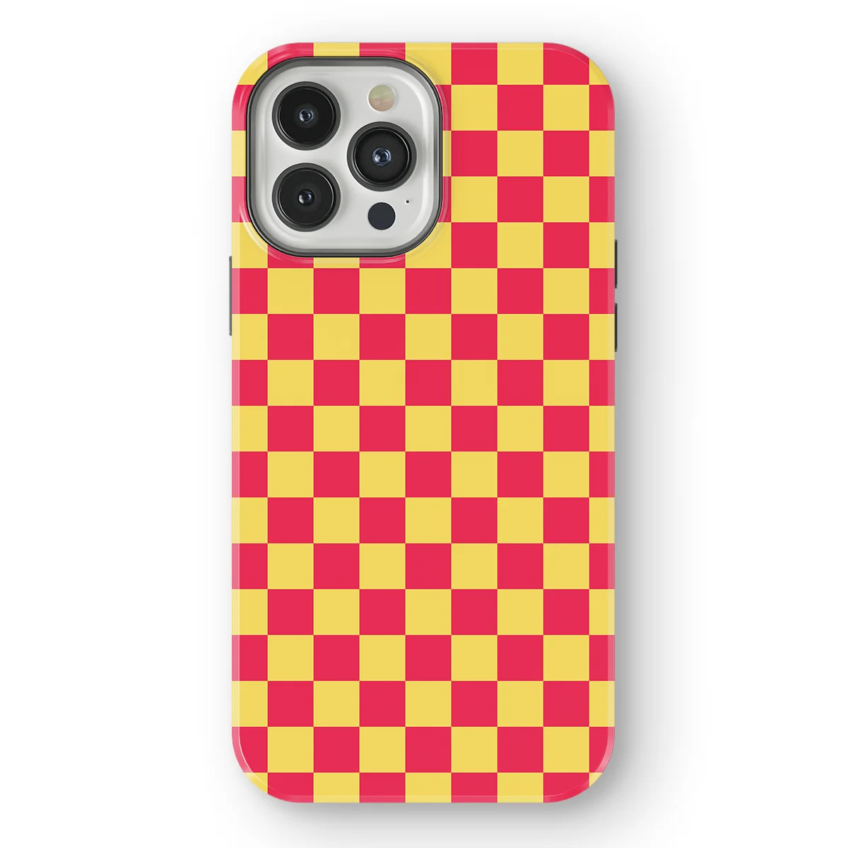 Tiny Squares - Cherry Checker - Pink/Yellow/Multicolor case for iPhone 13 Pro Max - Image 1