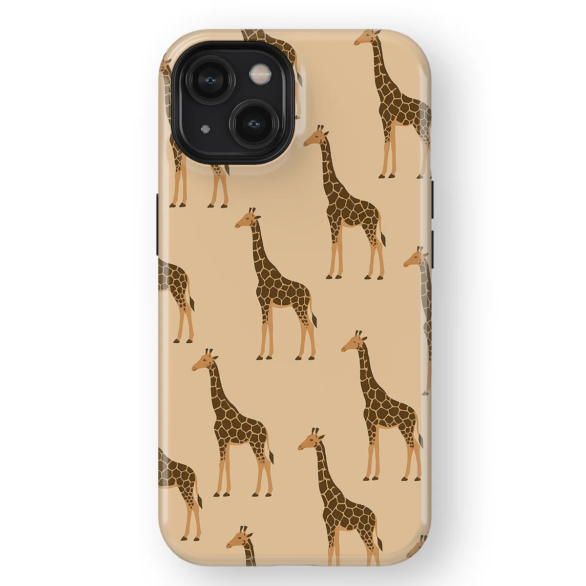 Animals - Giraffe - Beige/Yellow case for iPhone 14 - Image 1