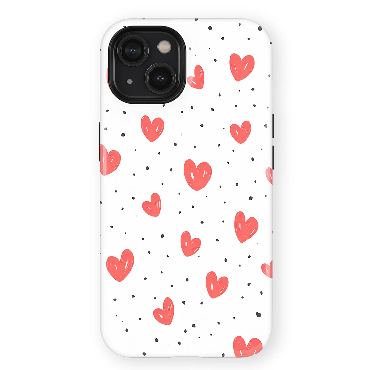 Little Love - Cherry Hearts - White/Red/Multicolor case for iPhone 14 - Image 1