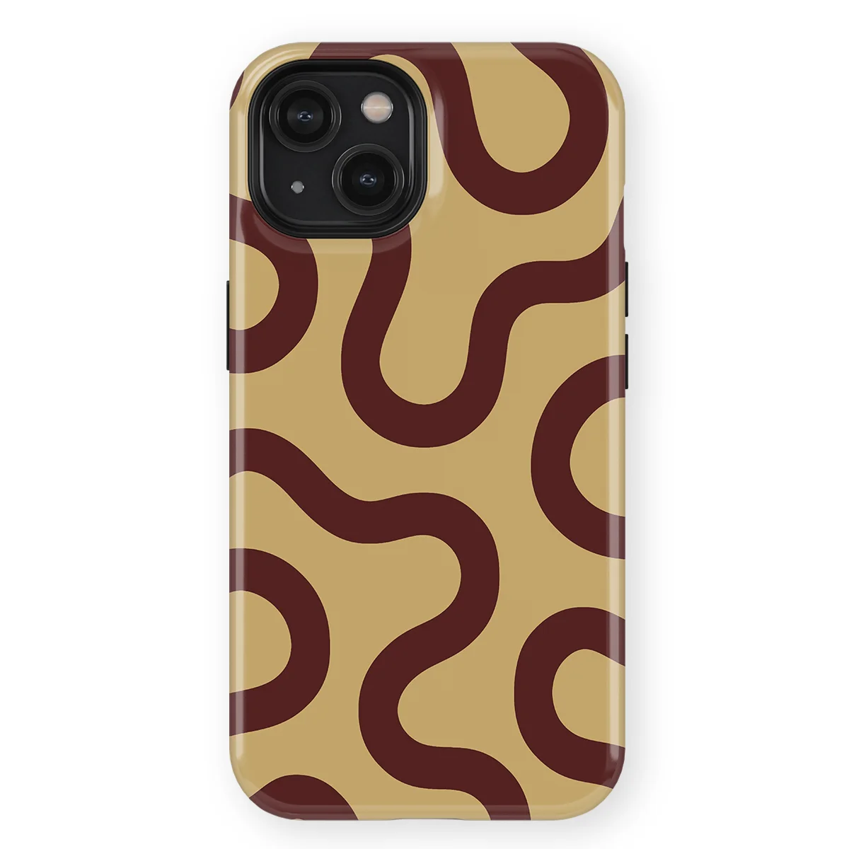 Motion Flow - Cocoa Curve - Beige/Brown for iPhone 14