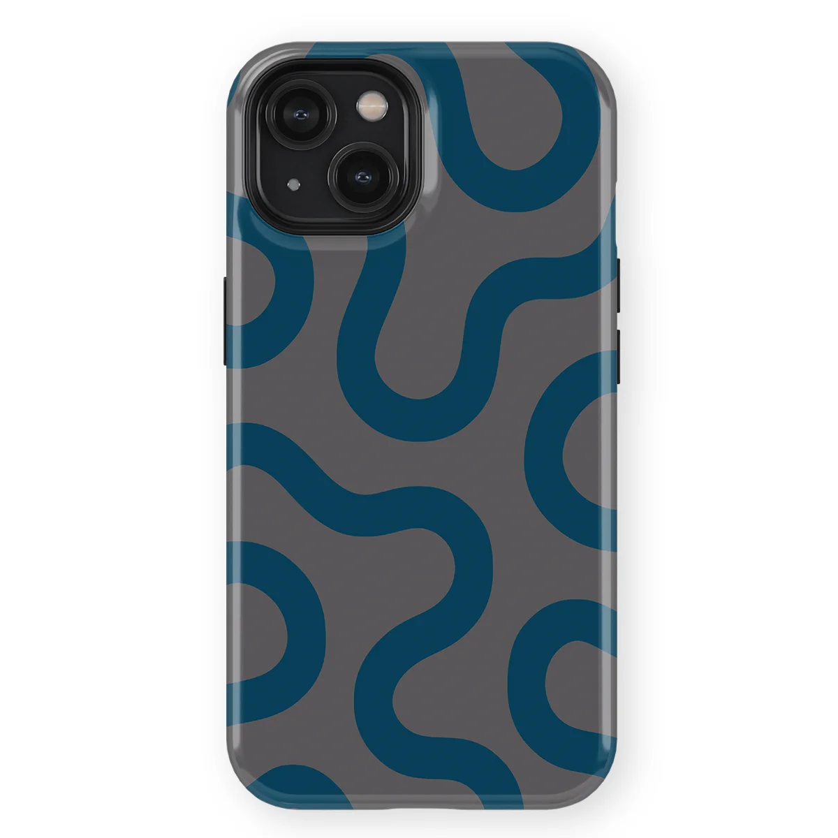 Motion Flow - Shadow Waves - Grey/Blue for iPhone 14