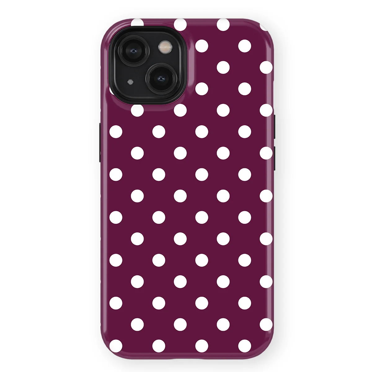 Polka Dots - Purple Pop - Purple/White case for iPhone 14 - Image 1