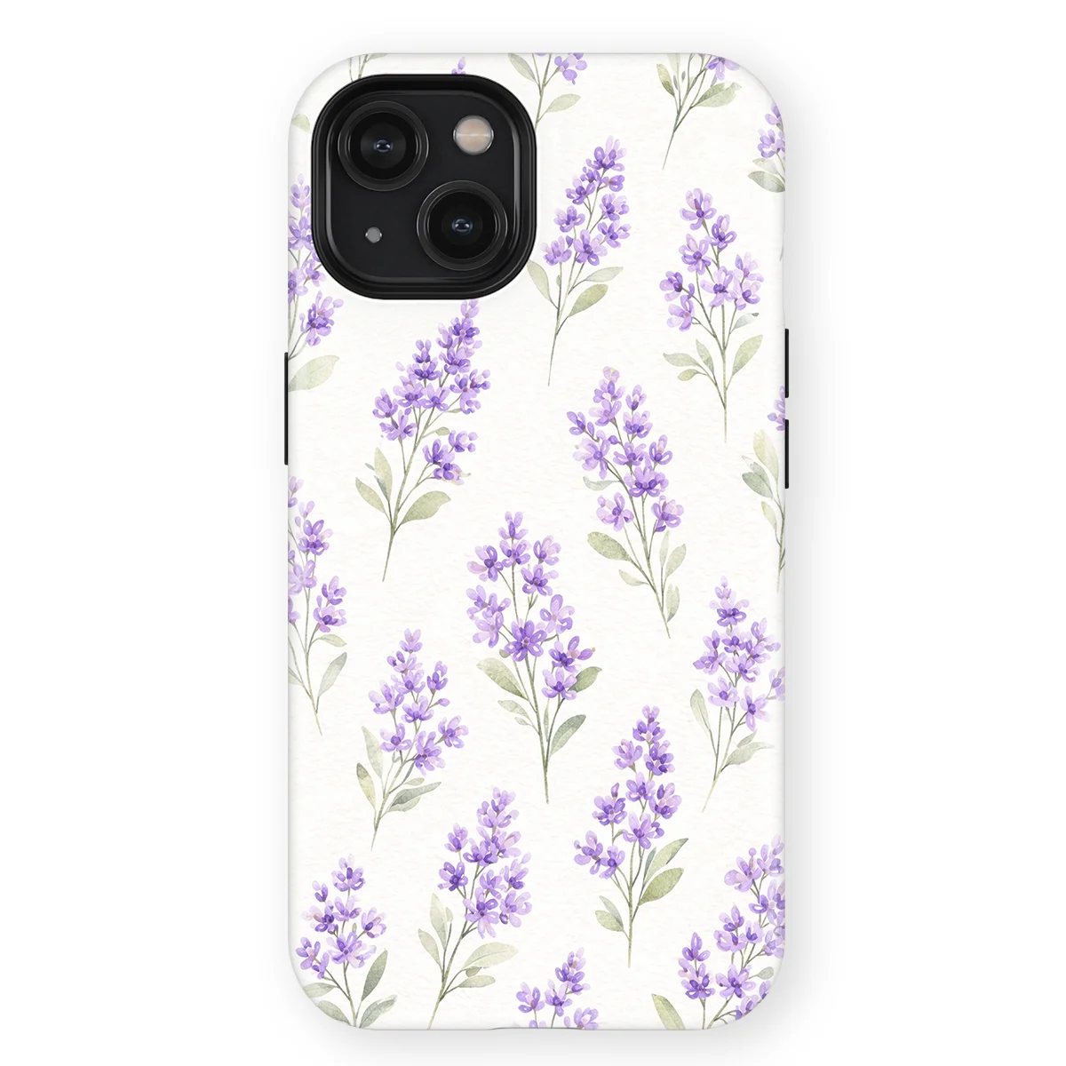 Watercolor Flowers - Provence Garden - Purple/Multicolor case for iPhone 14 - Image 1