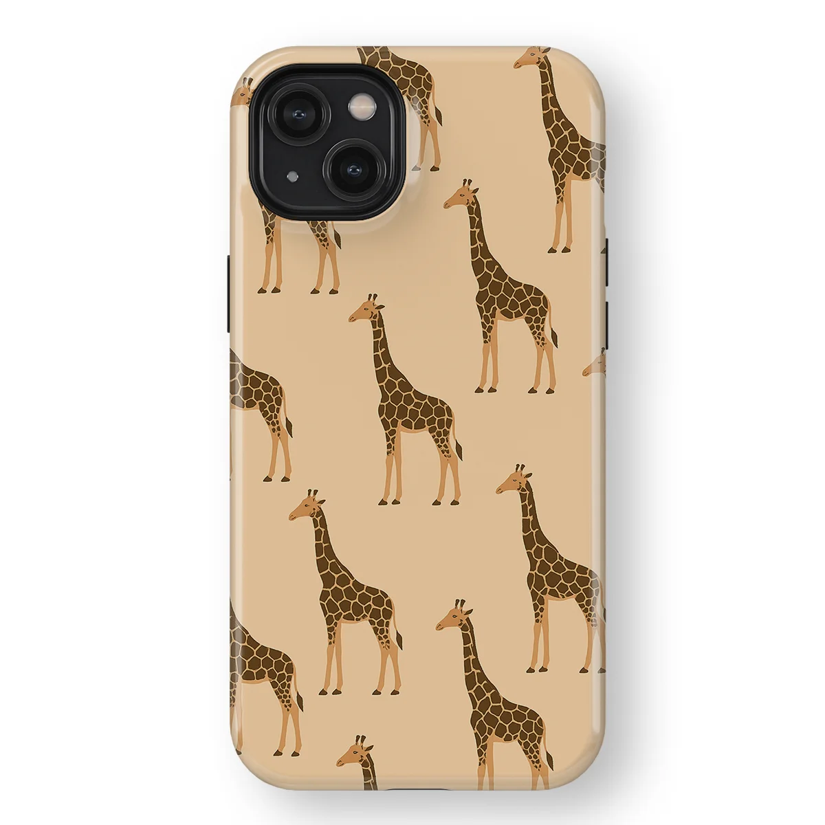 Animals - Giraffe - Beige/Yellow case for iPhone 14 Plus - Image 1