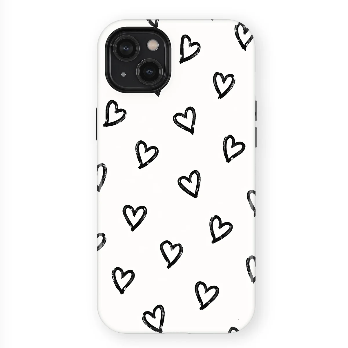 Little Love - Mono Hearts - White/Black/Multicolor case for iPhone 14 Plus - Image 1