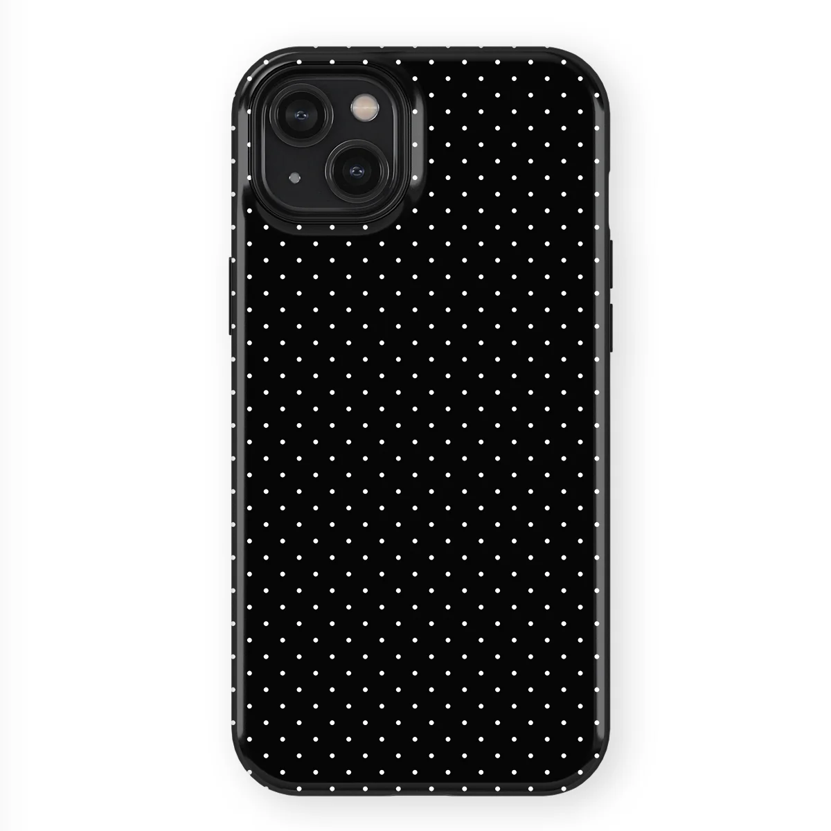 Micro Polka - Mono Chic - Black case for iPhone 14 Plus - Image 1