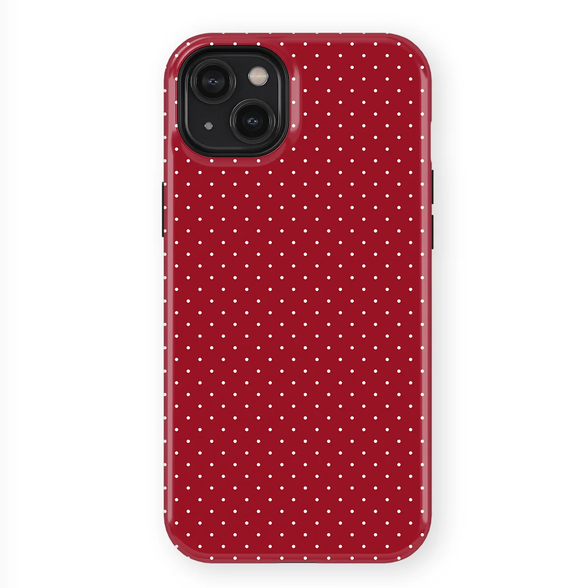 Micro Polka - Red Velvet - Red case for iPhone 14 Plus - Image 1