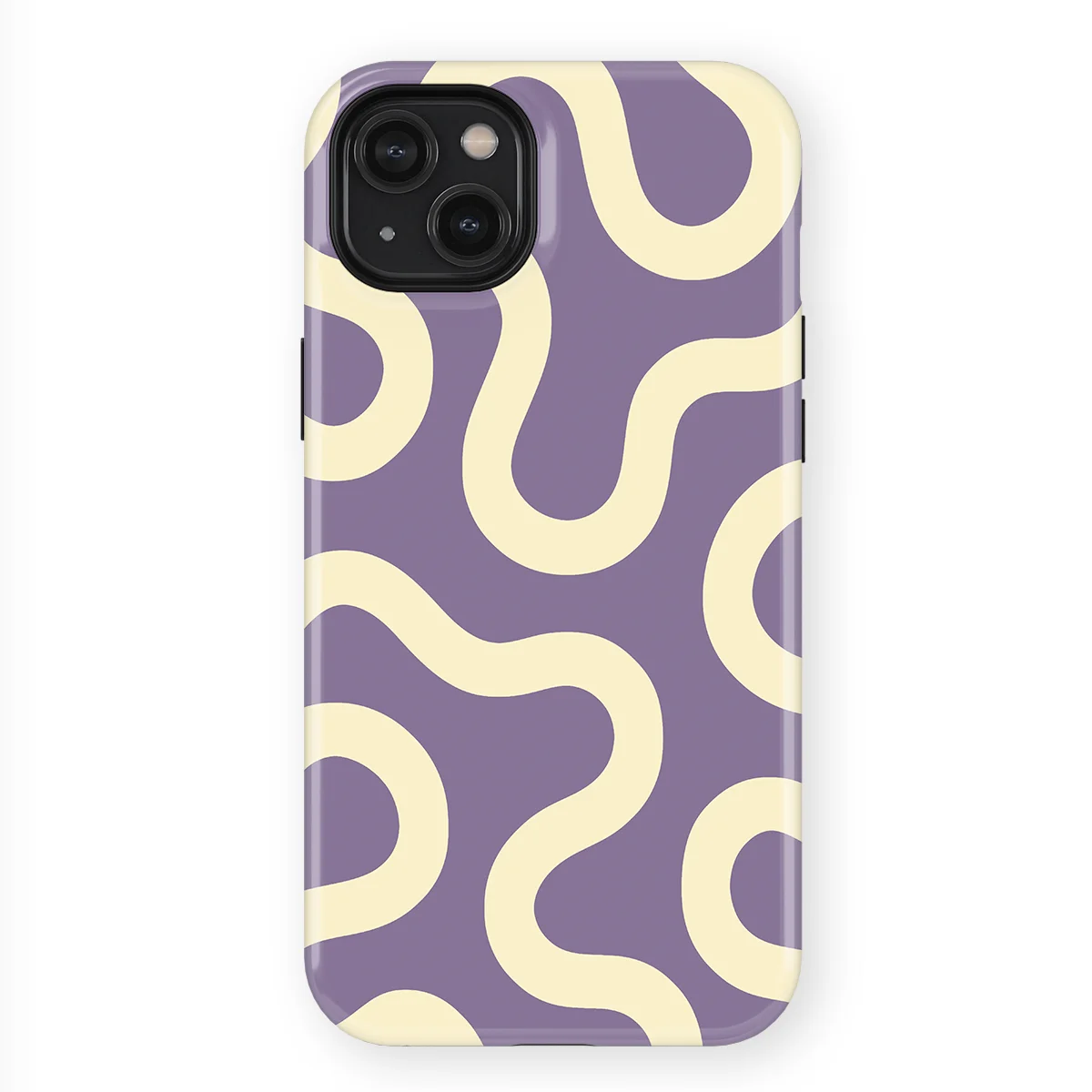 Motion Flow - Pastel Path - White/Purple case for iPhone 14 Plus - Image 1