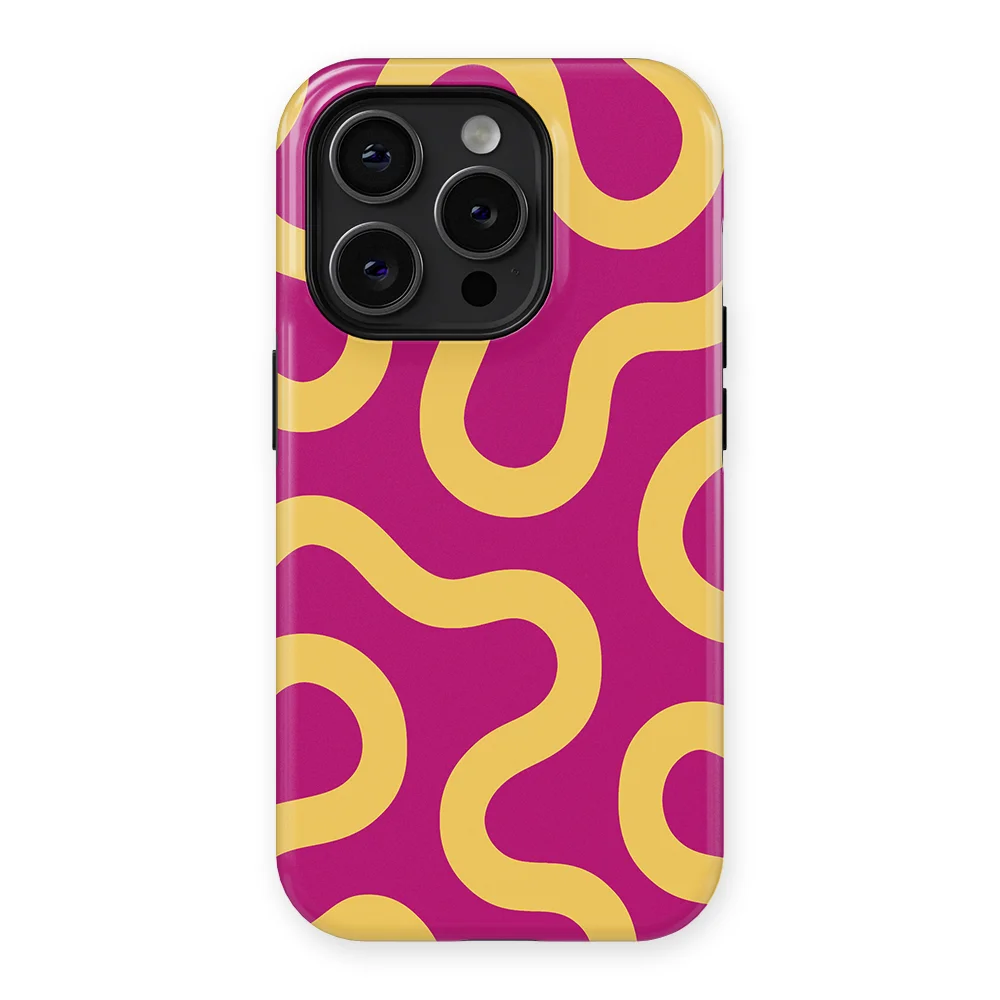 Motion Flow - Candy Current - Pink/Yellow case for iPhone 14 Pro - Image 1