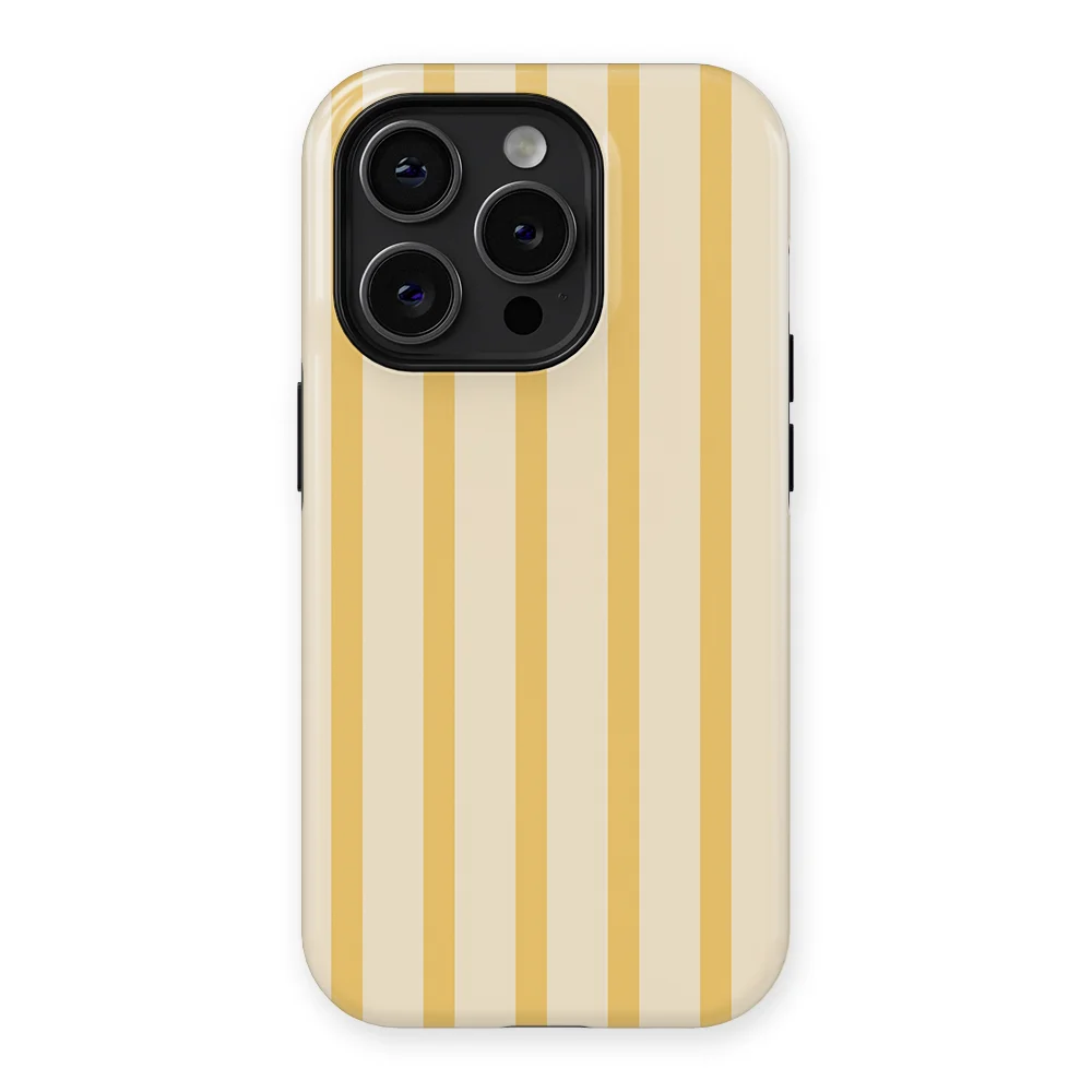 Stripes - Vanilla Drop - Beige/Yellow for iPhone 14 Pro