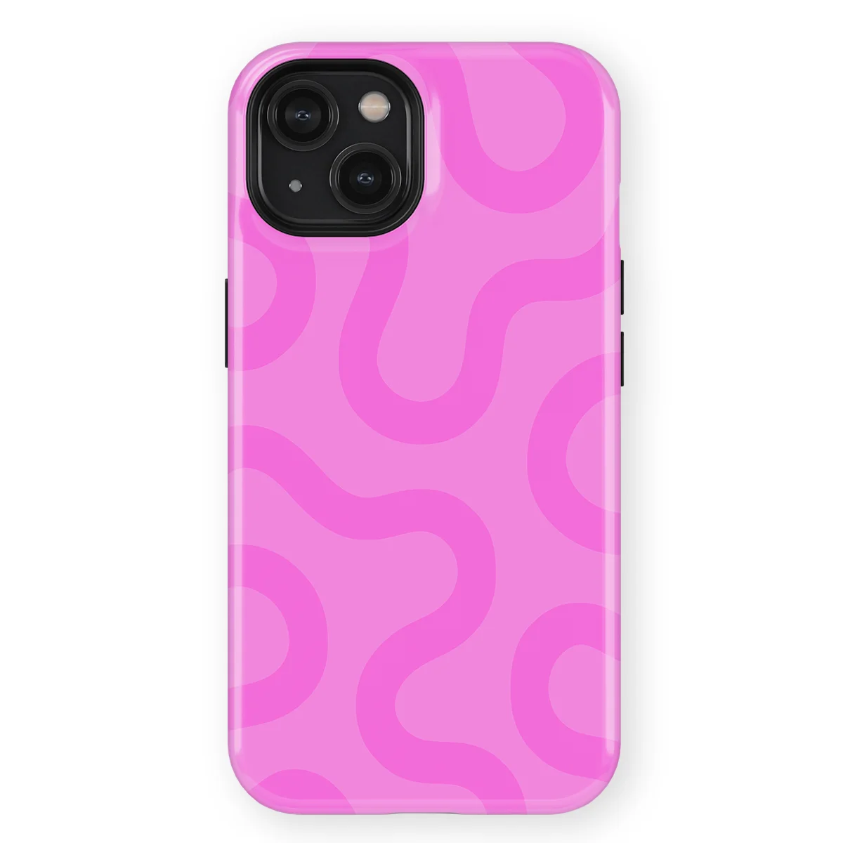 Motion Flow - Bubble Waves - Pink case for iPhone 15 - Image 1