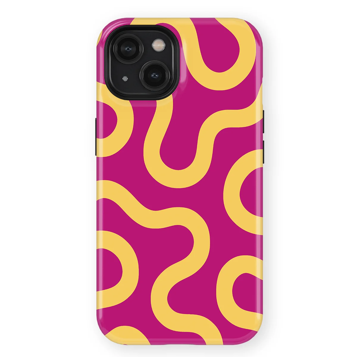 Motion Flow - Candy Current - Pink/Yellow case for iPhone 15 - Image 1