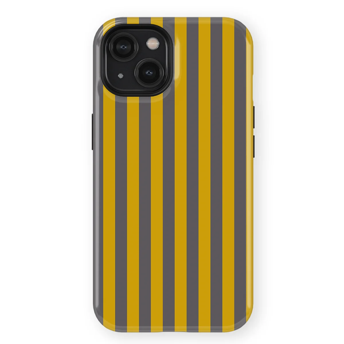 Stripes - Gravel Lane - Yellow/Grey/Multicolor for iPhone 15