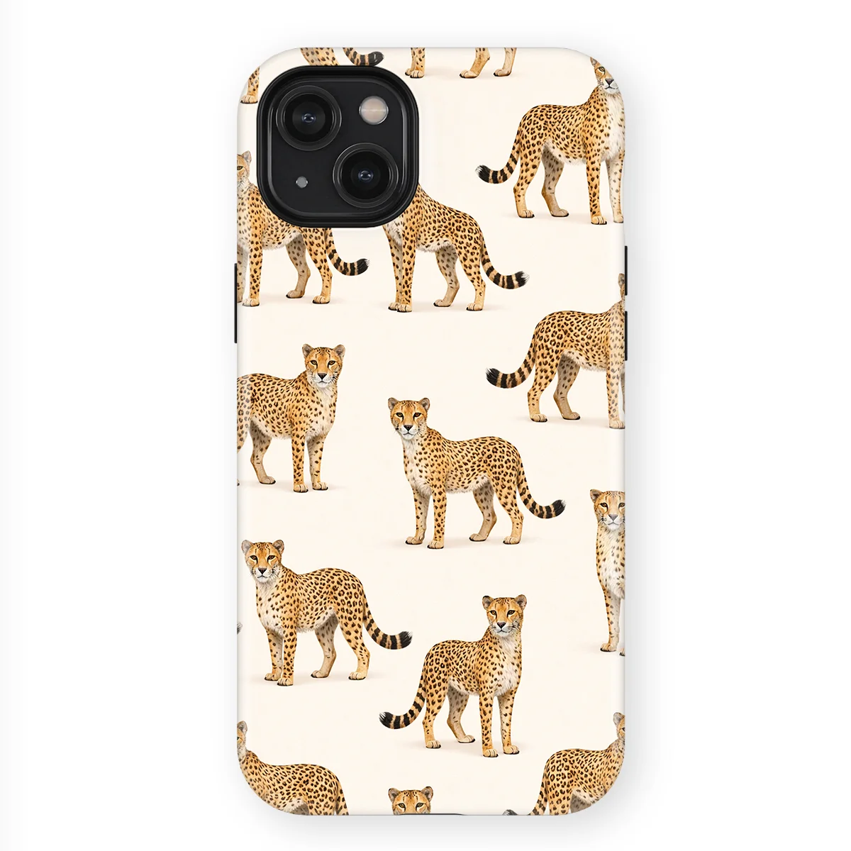 Safari - Cheetah - White/Yellow case for iPhone 15 Plus - Image 1