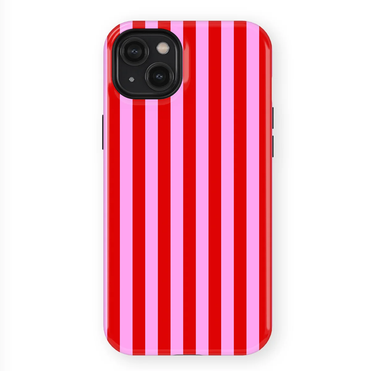 Stripes - Candy Stripes - Red/Pink/Multicolor case for iPhone 15 Plus - Image 1