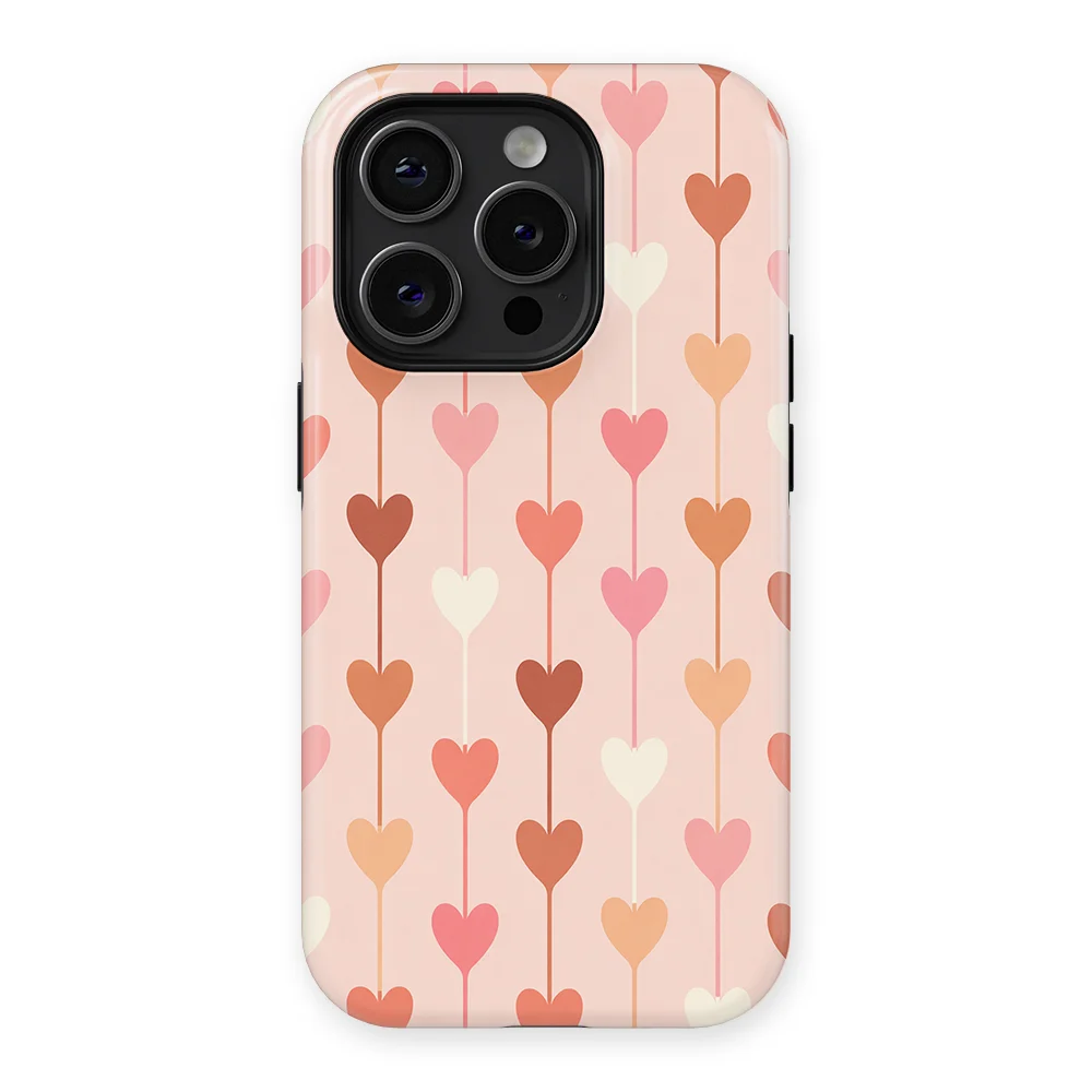 Little Love - Falling Hearts - Pink case for iPhone 15 Pro - Image 1