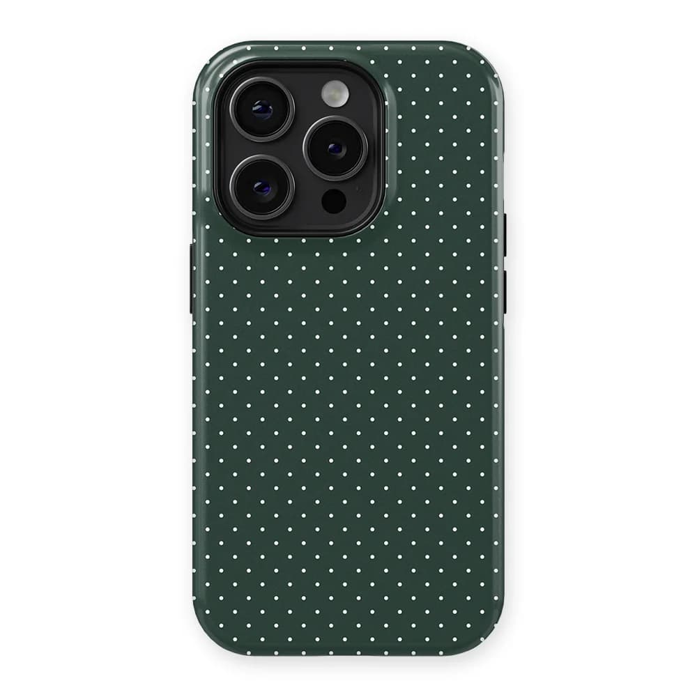 Micro Polka - Pine Pins - Green for iPhone 15 Pro Max