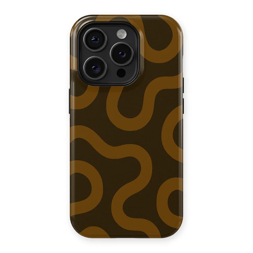 Motion Flow - Fluid Roots - Brown/Orange for iPhone 15 Pro Max