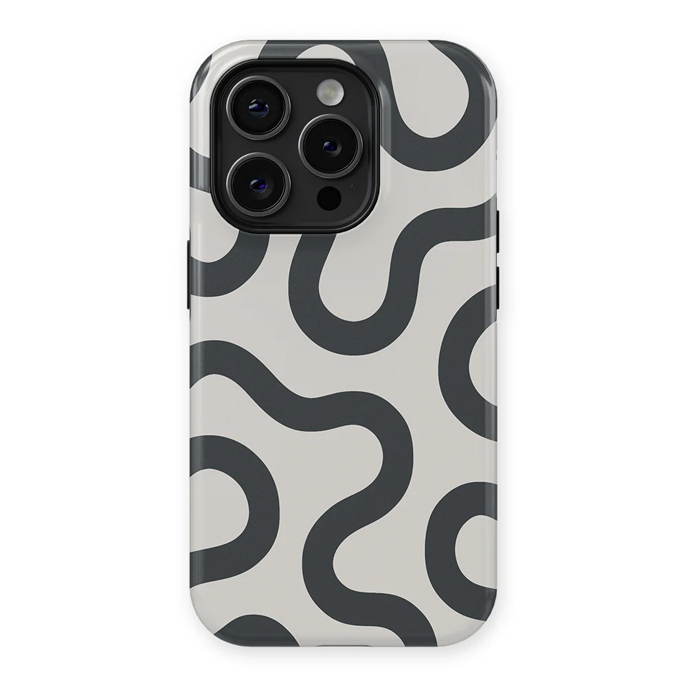 Motion Flow - Graphite Glide - White/Grey case for iPhone 15 Pro Max - Image 1