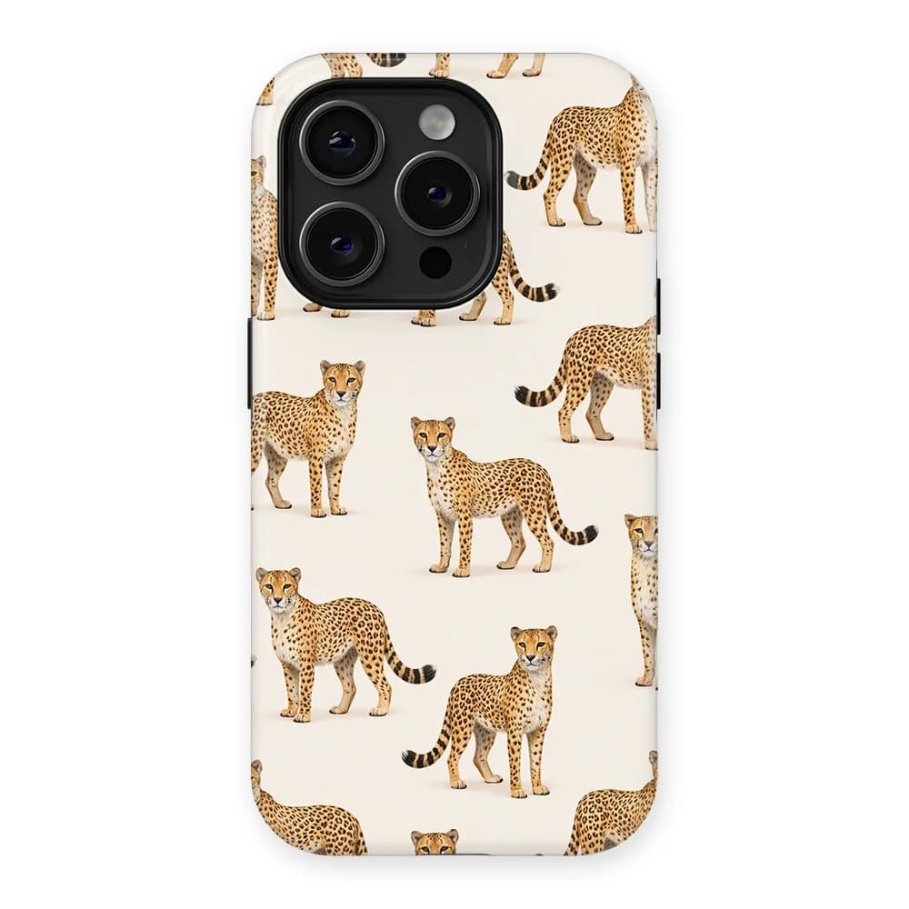 Safari - Cheetah - White/Yellow for iPhone 15 Pro Max