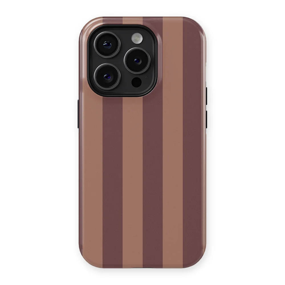 Stripes - Burgundy Rush - Purple/Brown/Multicolor for iPhone 15 Pro Max