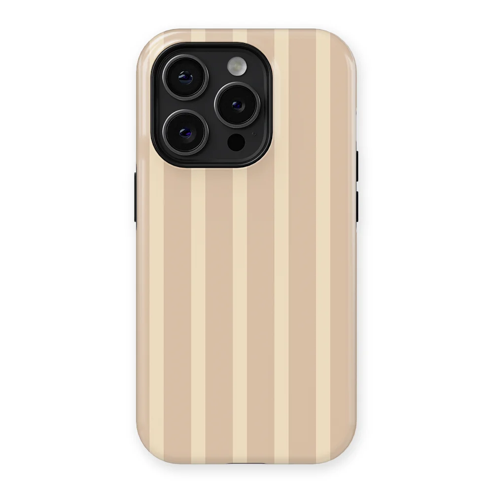 Stripes - Milk Blush - Pink/Beige for iPhone 15 Pro Max