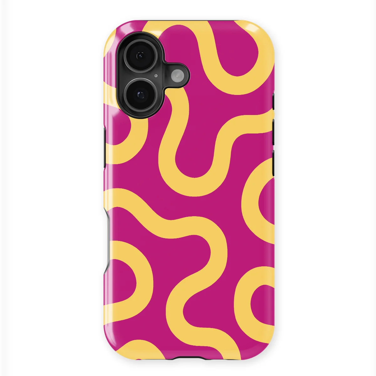 Motion Flow - Candy Current - Pink/Yellow case for iPhone 16 - Image 1