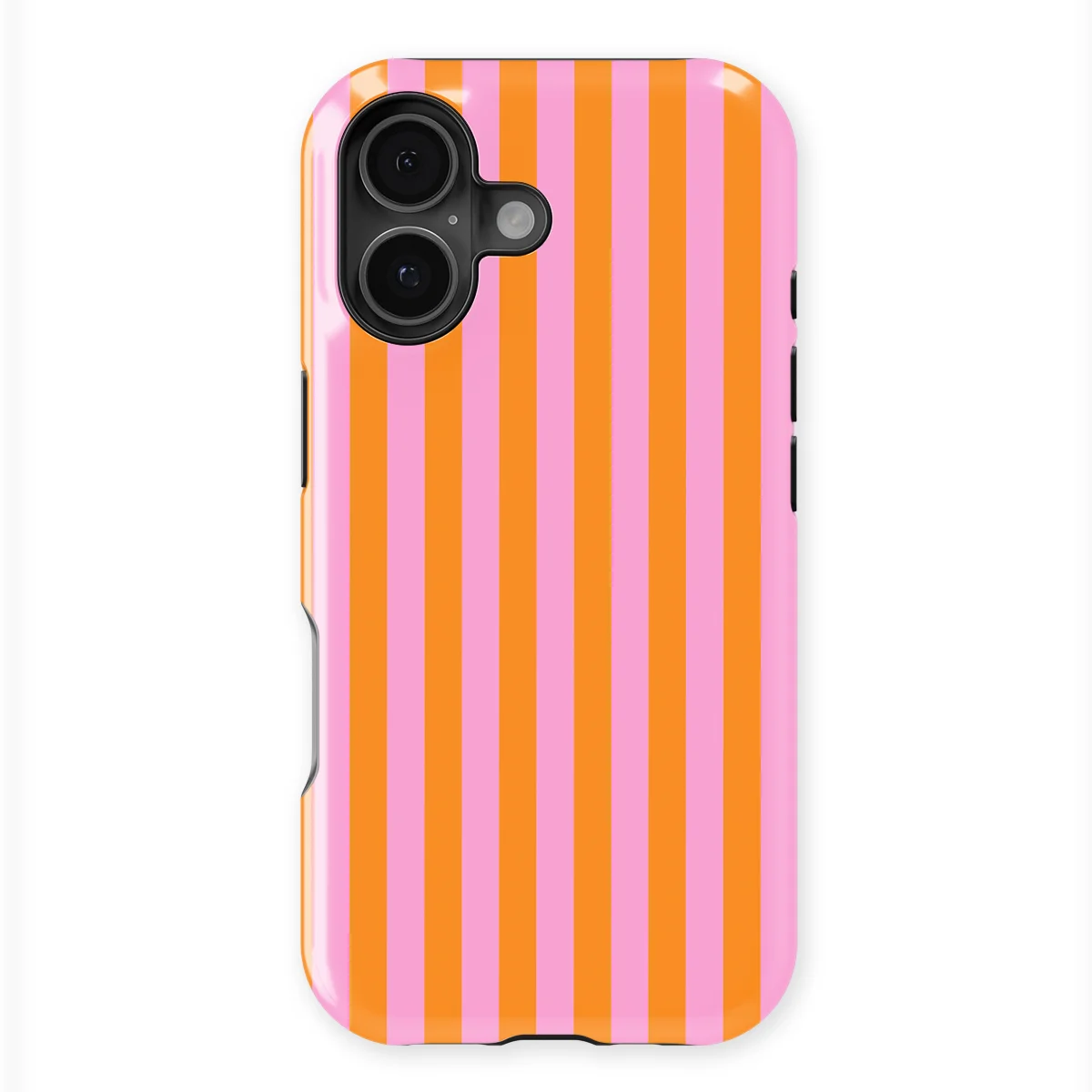 Stripes - Bubble Beam - Pink/Orange/Multicolor case for iPhone 16 - Image 1