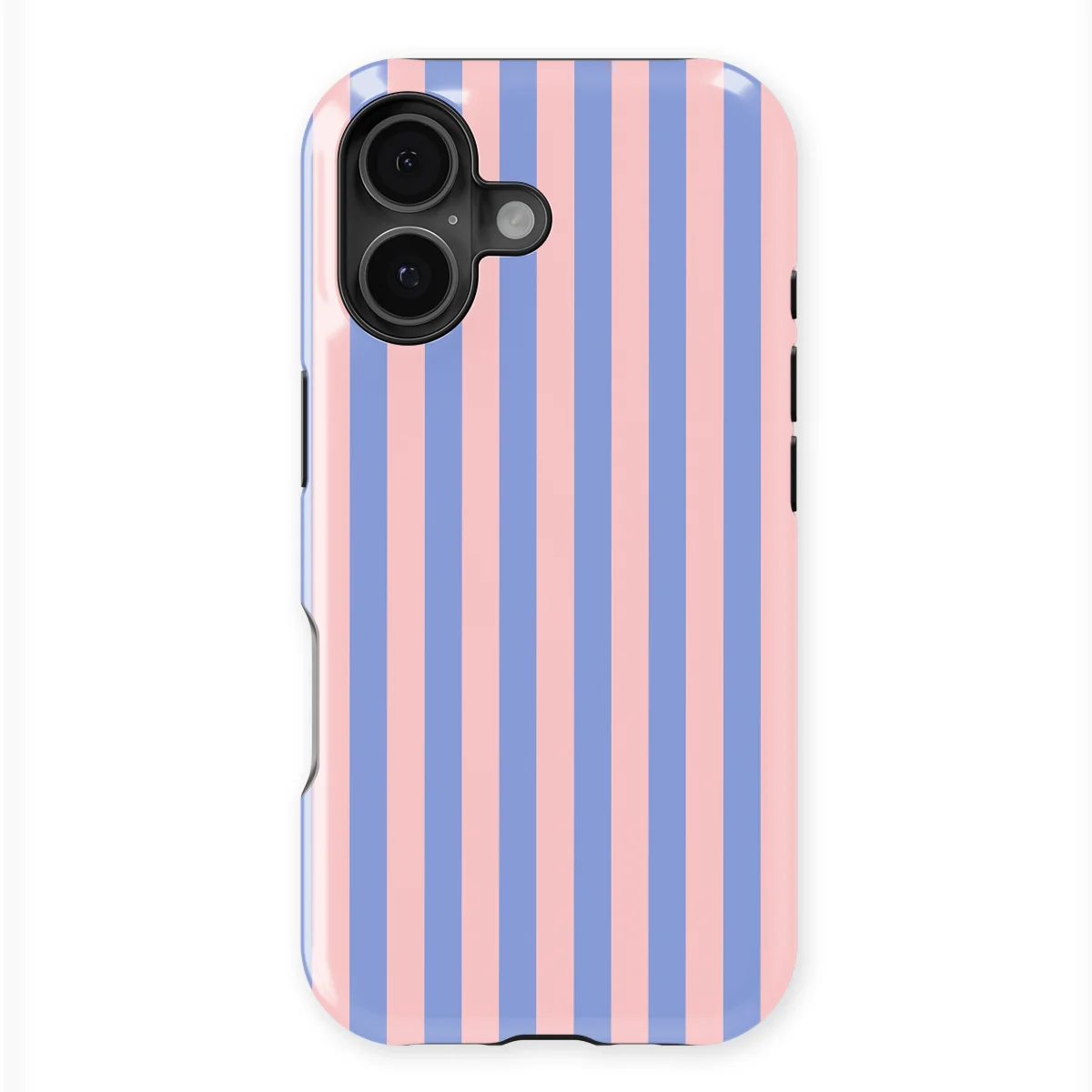 Stripes - Milkshake - Blue/Pink/Multicolor case for iPhone 16 - Image 1