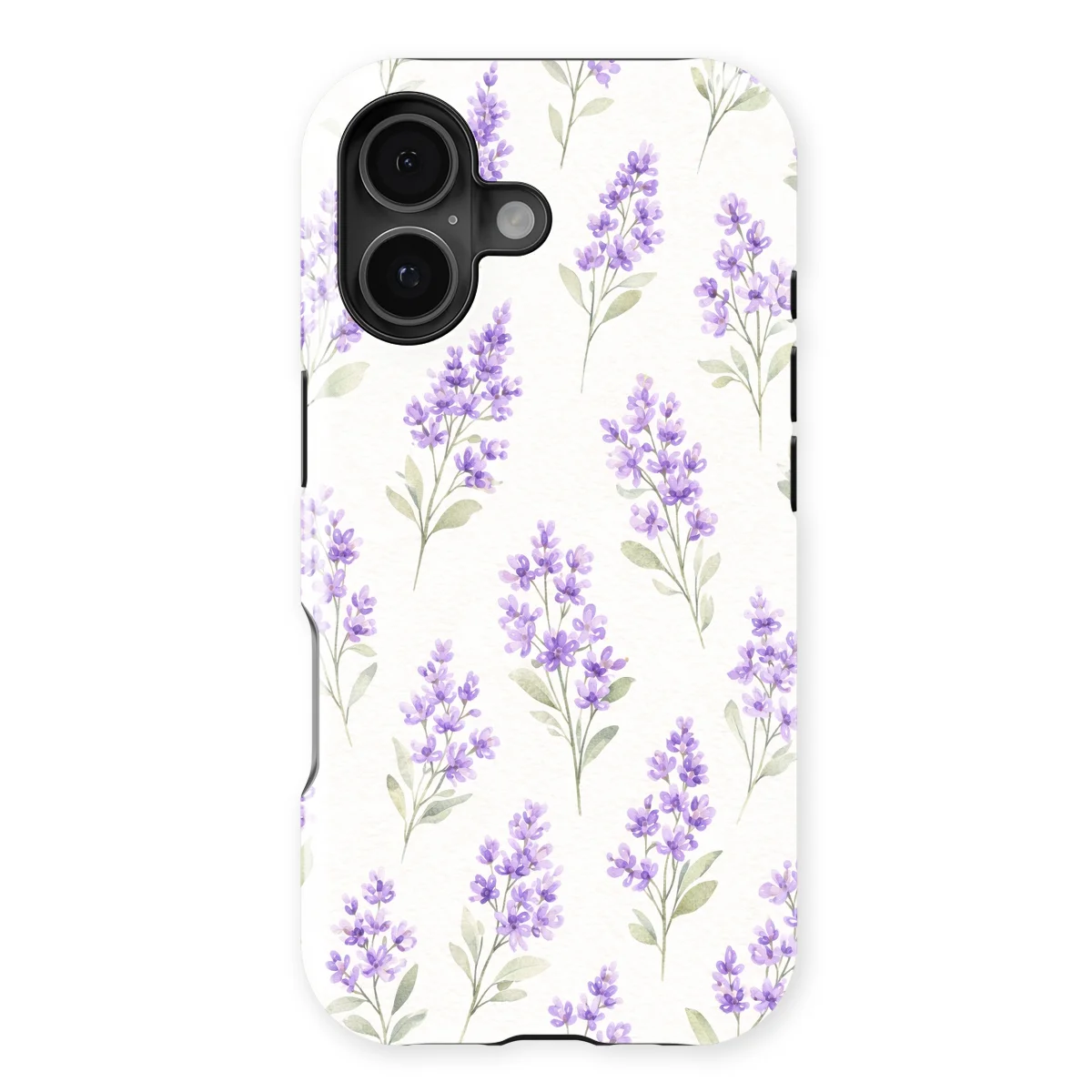 Watercolor Flowers - Provence Garden - Purple/Multicolor case for iPhone 16 - Image 1