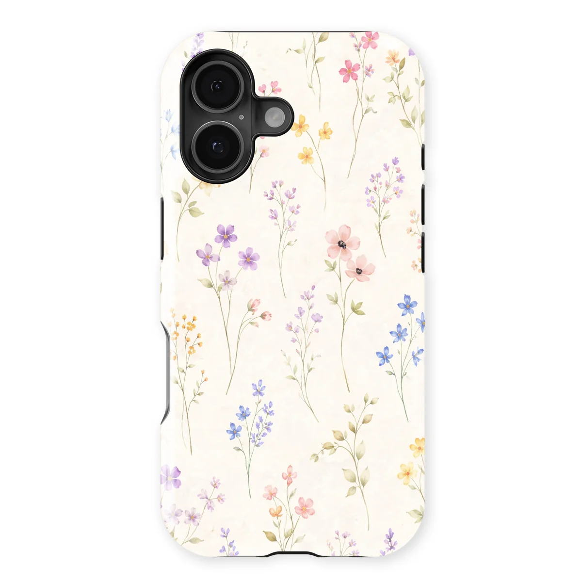 Watercolor Flowers - Wildflower Whisper - Multicolor case for iPhone 16 - Image 1