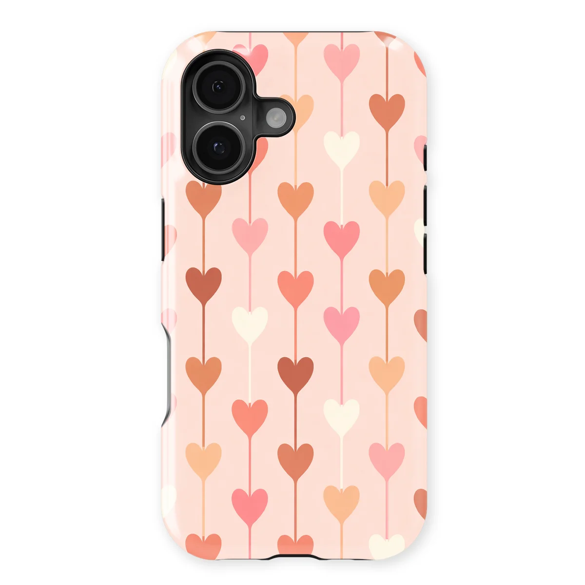 Little Love - Falling Hearts - Pink case for iPhone 16 Plus - Image 1