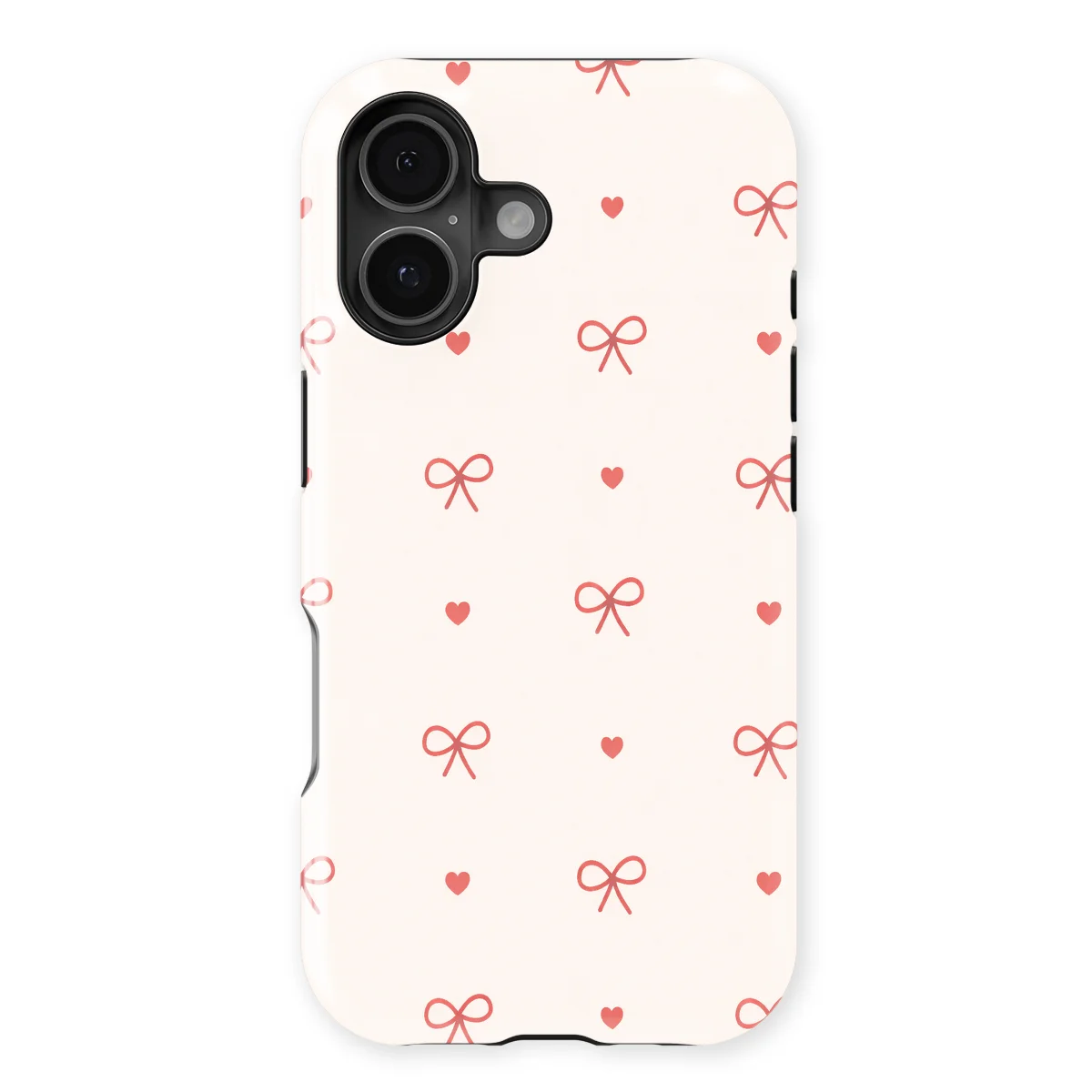 Little Love - Sweet Bows - White/Red/Multicolor case for iPhone 16 Plus - Image 1