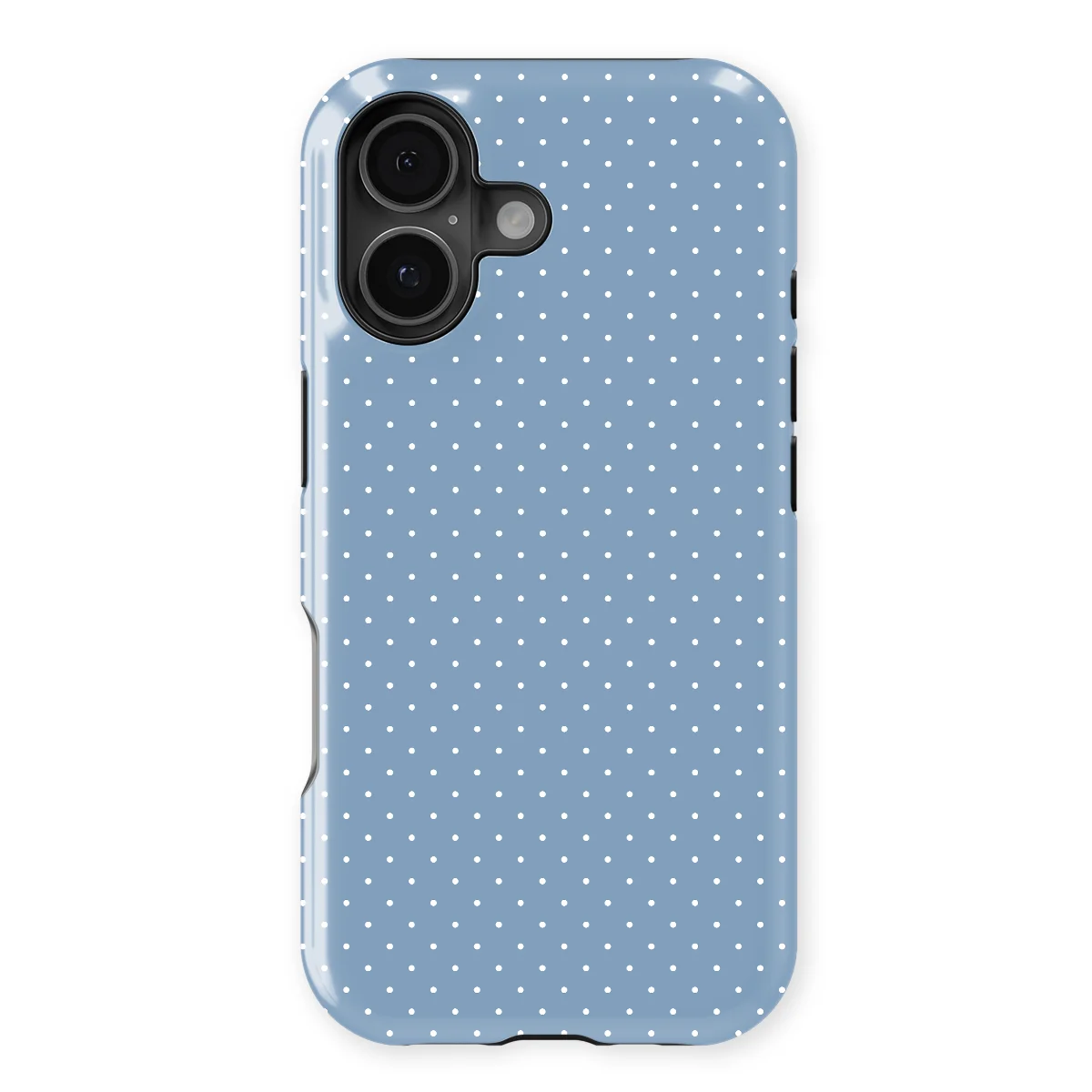 Micro Polka - Sky Spark - Blue case for iPhone 16 Plus - Image 1