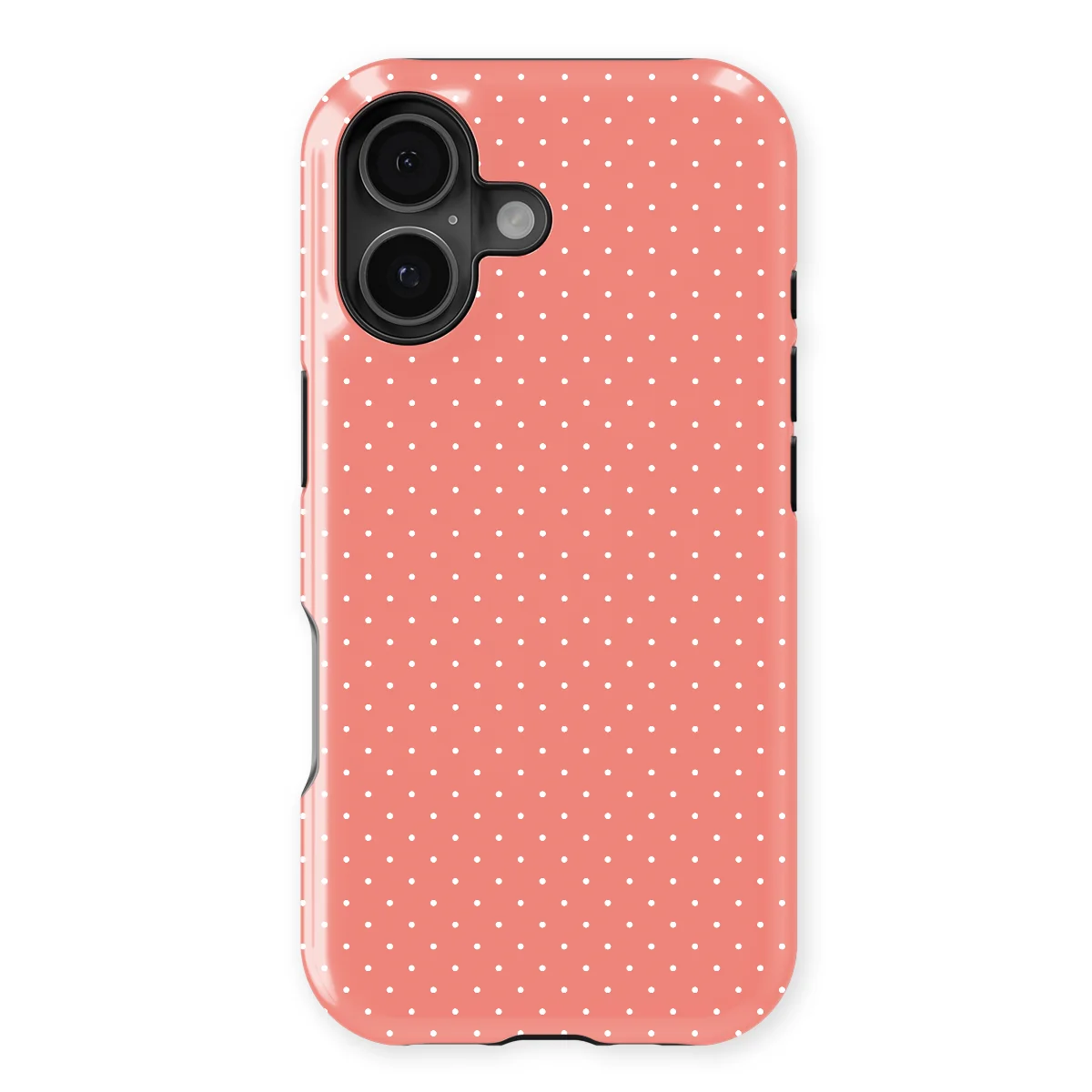 Micro Polka - Soft Coral - Pink for iPhone 16 Plus
