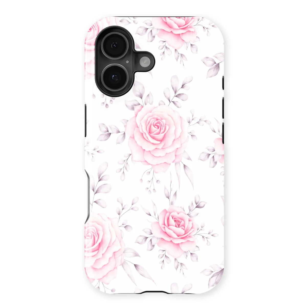 Watercolor Flowers - Rose Romance - Pink/Multicolor case for iPhone 16 Plus - Image 1