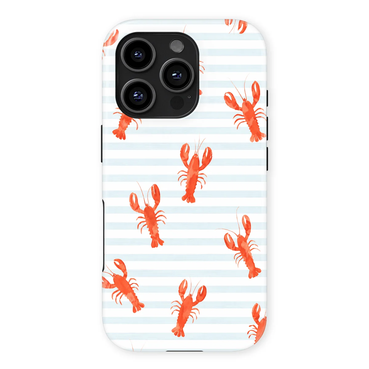 Happy Stripes - Lobster Lanes - Blue/Red/Multicolor case for iPhone 16 Pro - Image 1
