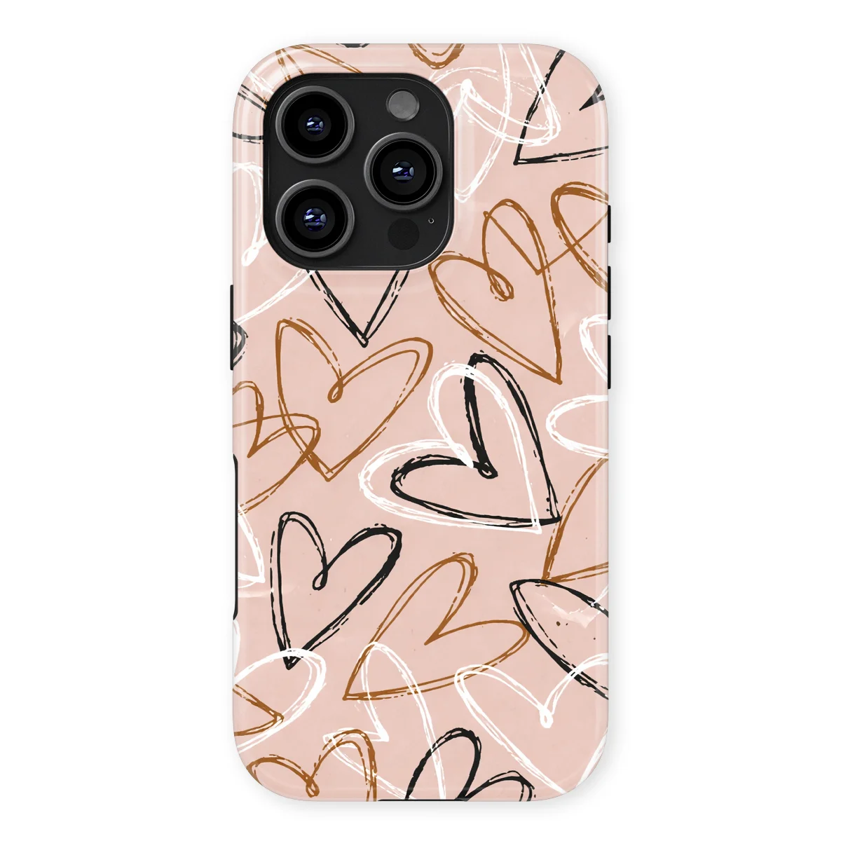 Little Love - Artful Hearts - Pink/Multicolor case for iPhone 16 Pro - Image 1