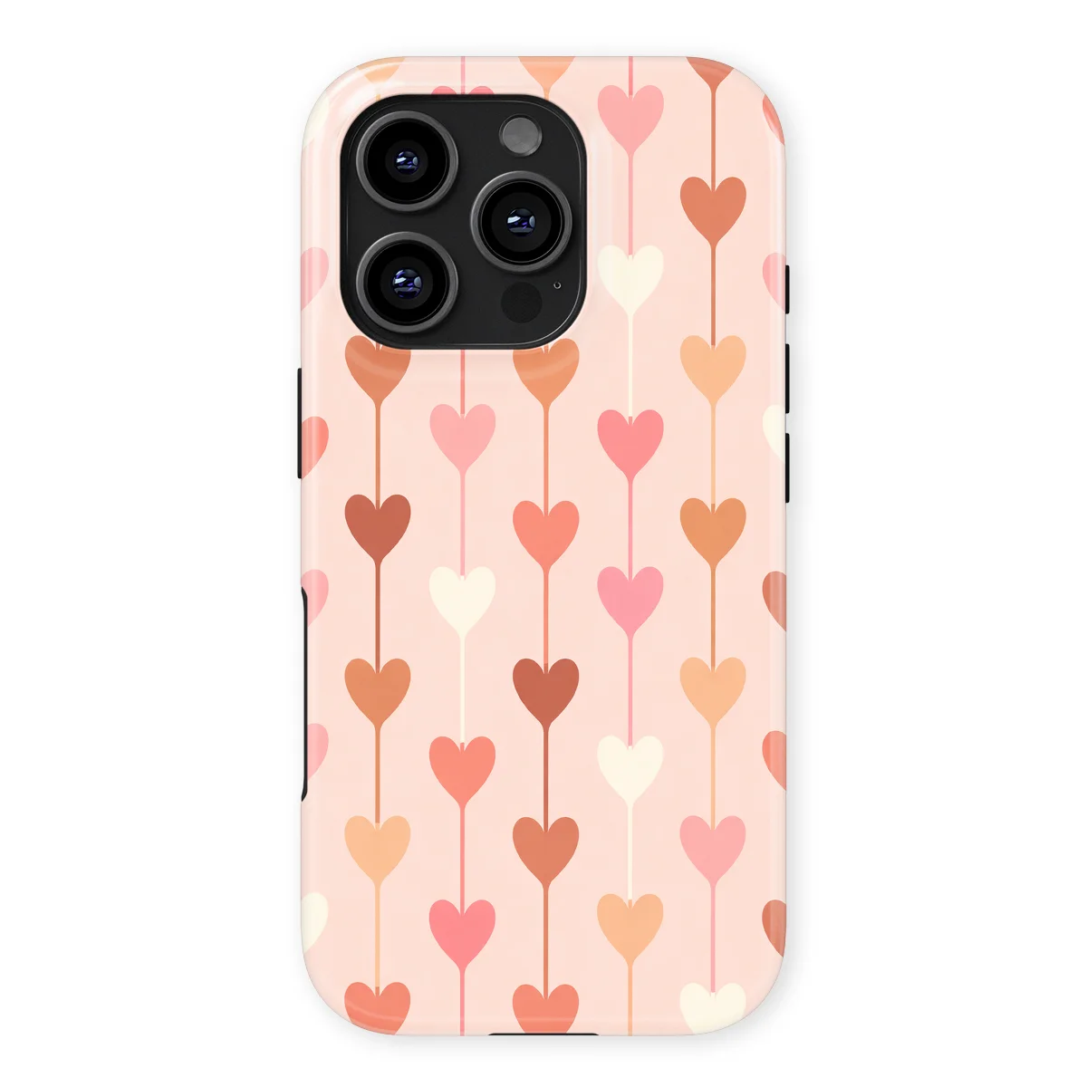 Little Love - Falling Hearts - Pink for iPhone 16 Pro