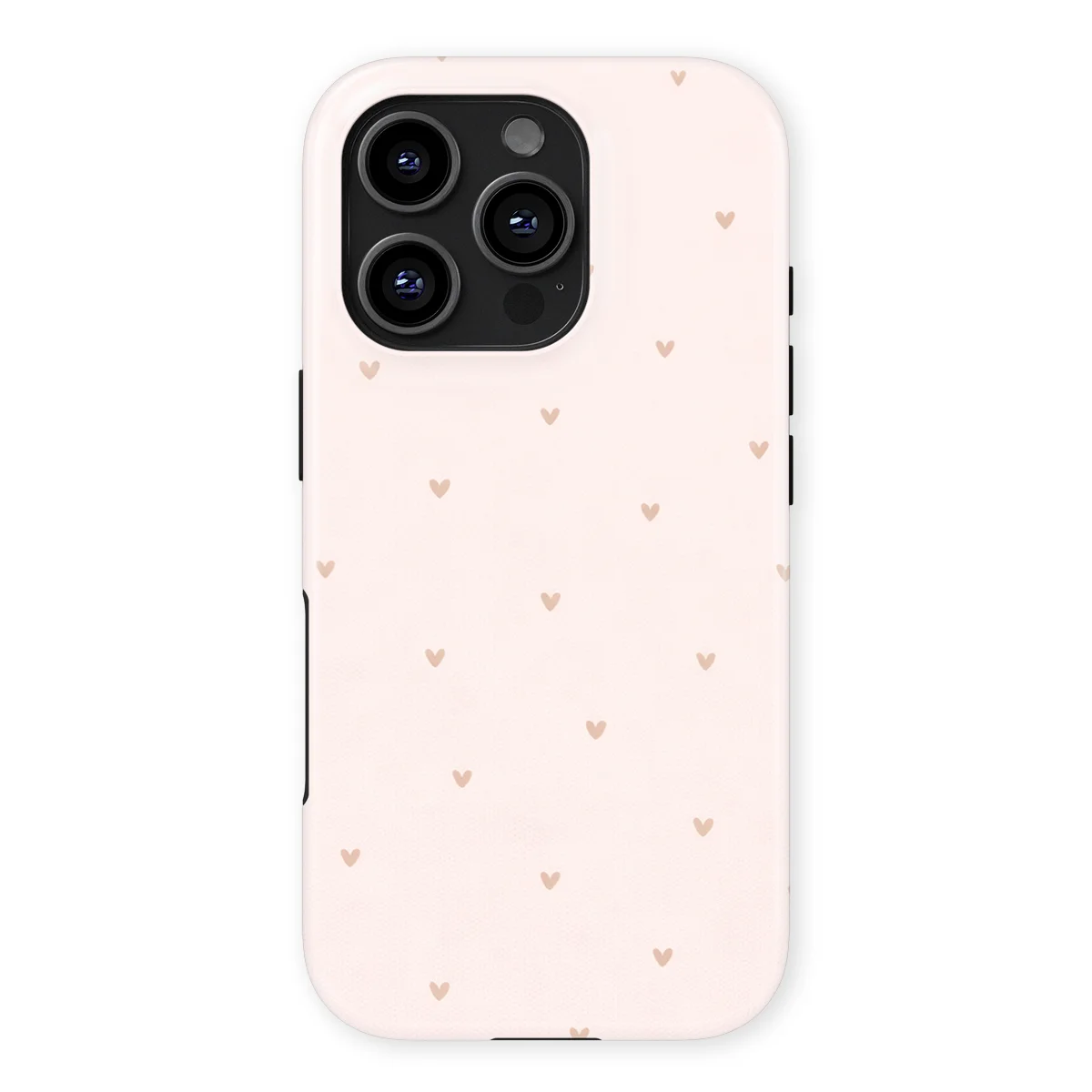 Little Love - Sanded Hearts - Pink case for iPhone 16 Pro - Image 1